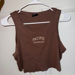 PacSun Brown Crop Top